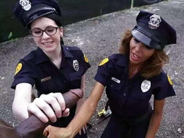 barbara j marquardt add lyla lali and norah gold take bbc on patrol car photo