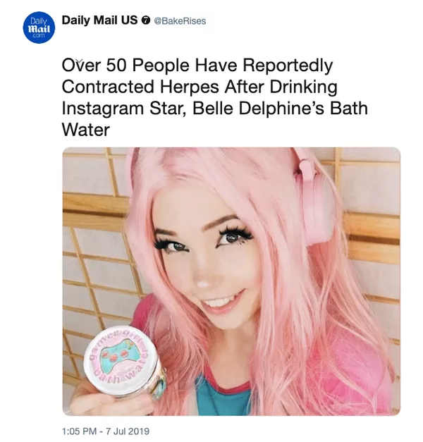 beverly cooke add belle delphine pod image