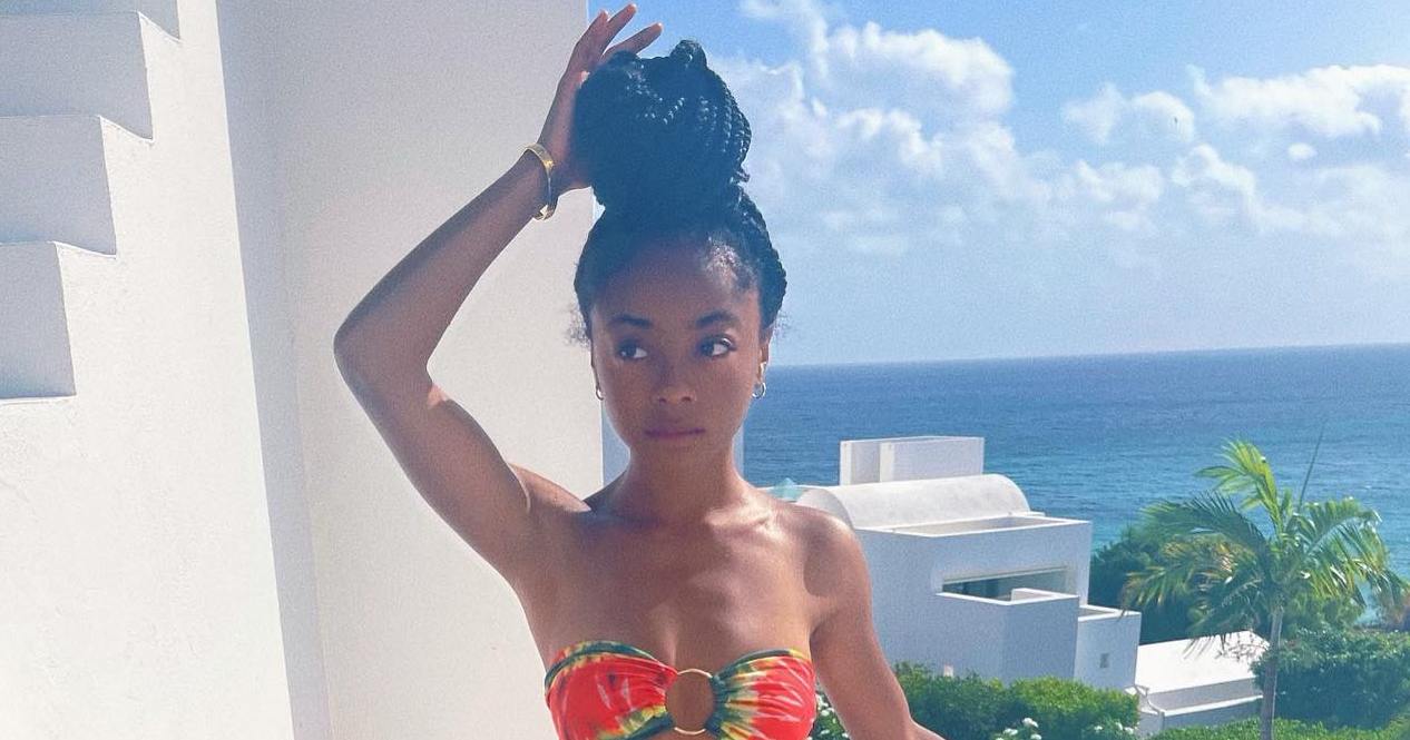 delores marie add skai jackson in a bikini image