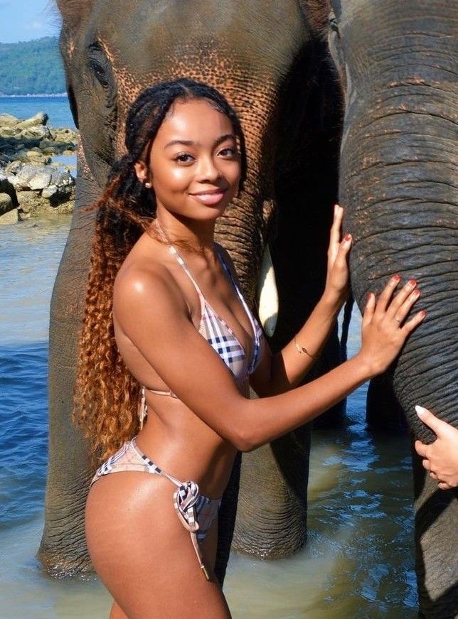 deborah dempsey add skai jackson in a bikini photo