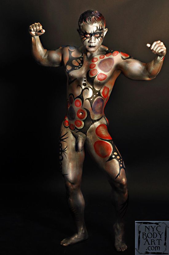 brett macey add nude male bodypaint image