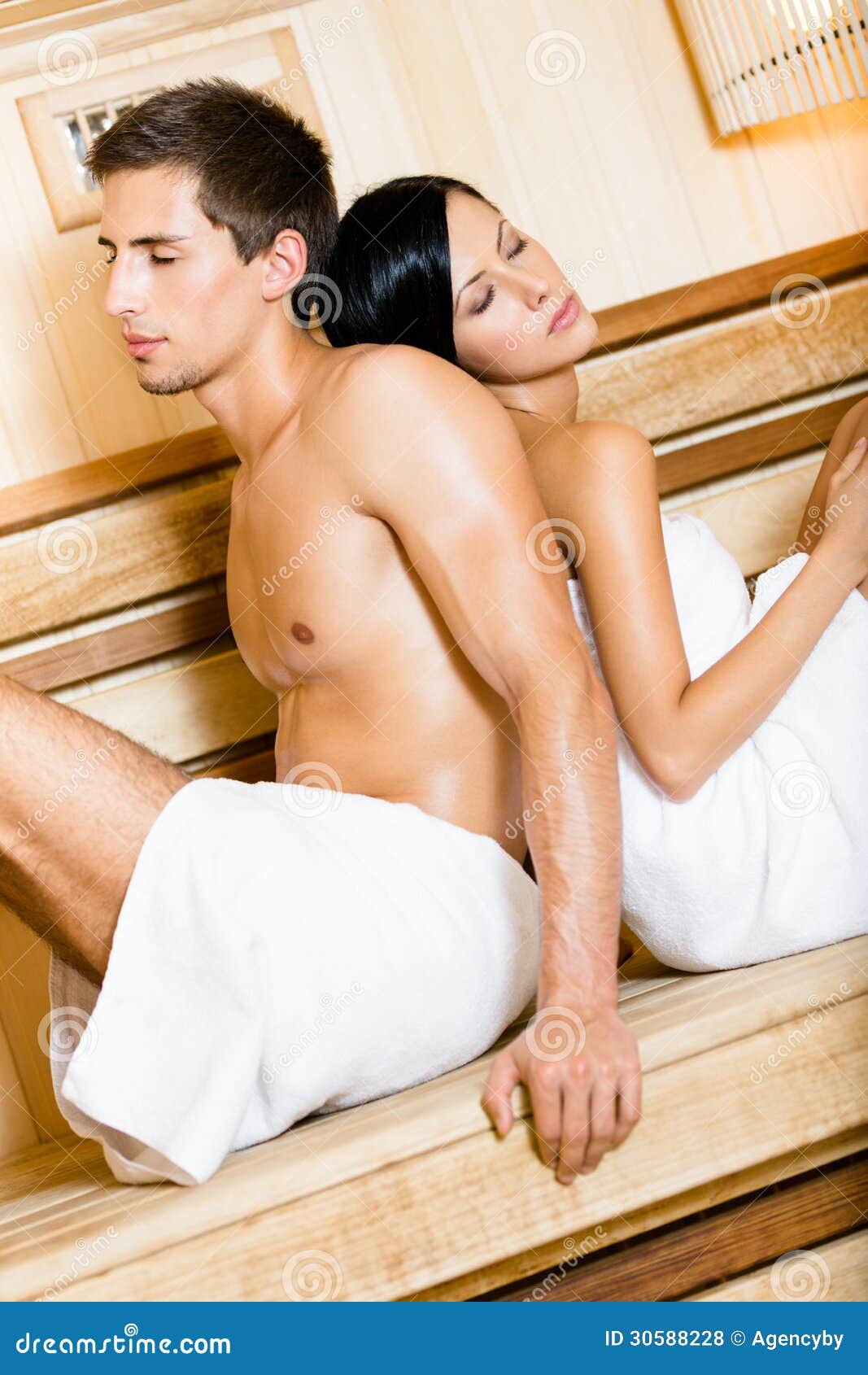 contina ward add naked man in sauna image