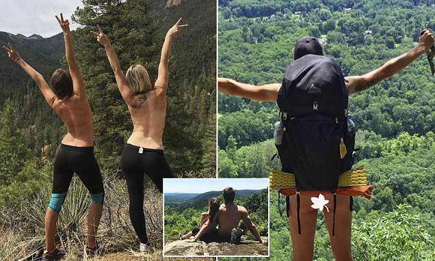 dawn pence add naked hikers image