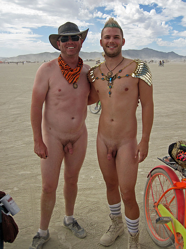 bonnie moorman add nude men burning man image