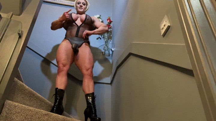 aunt aggie add female bodybuilder strapon image