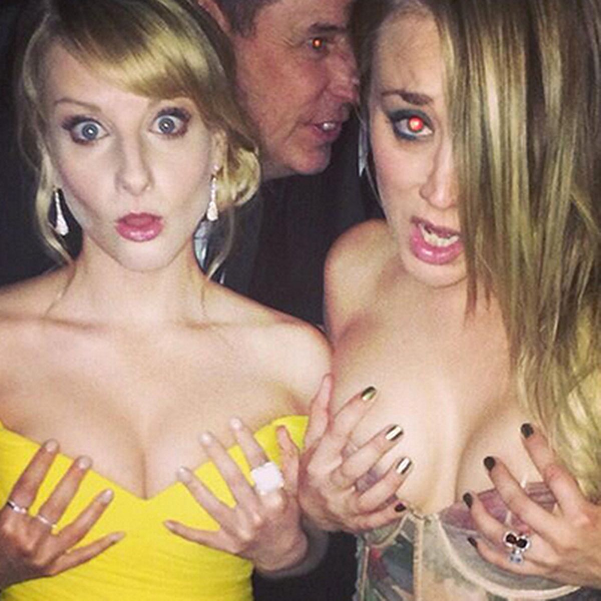 connie self add kaley cuoco cleavage image