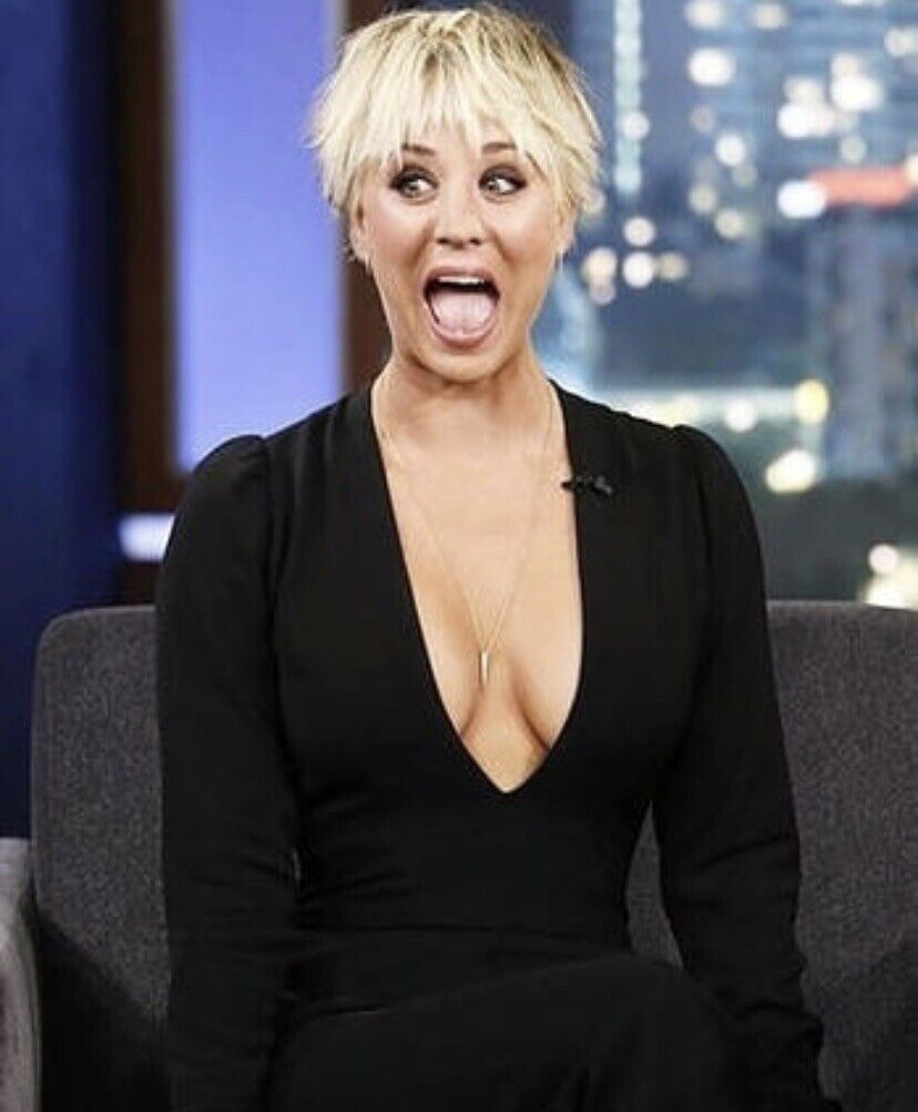 dede delgado add kaley cuoco cleavage photo