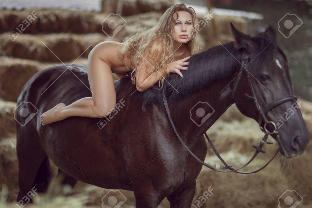 caroline justice add naked women and horses image