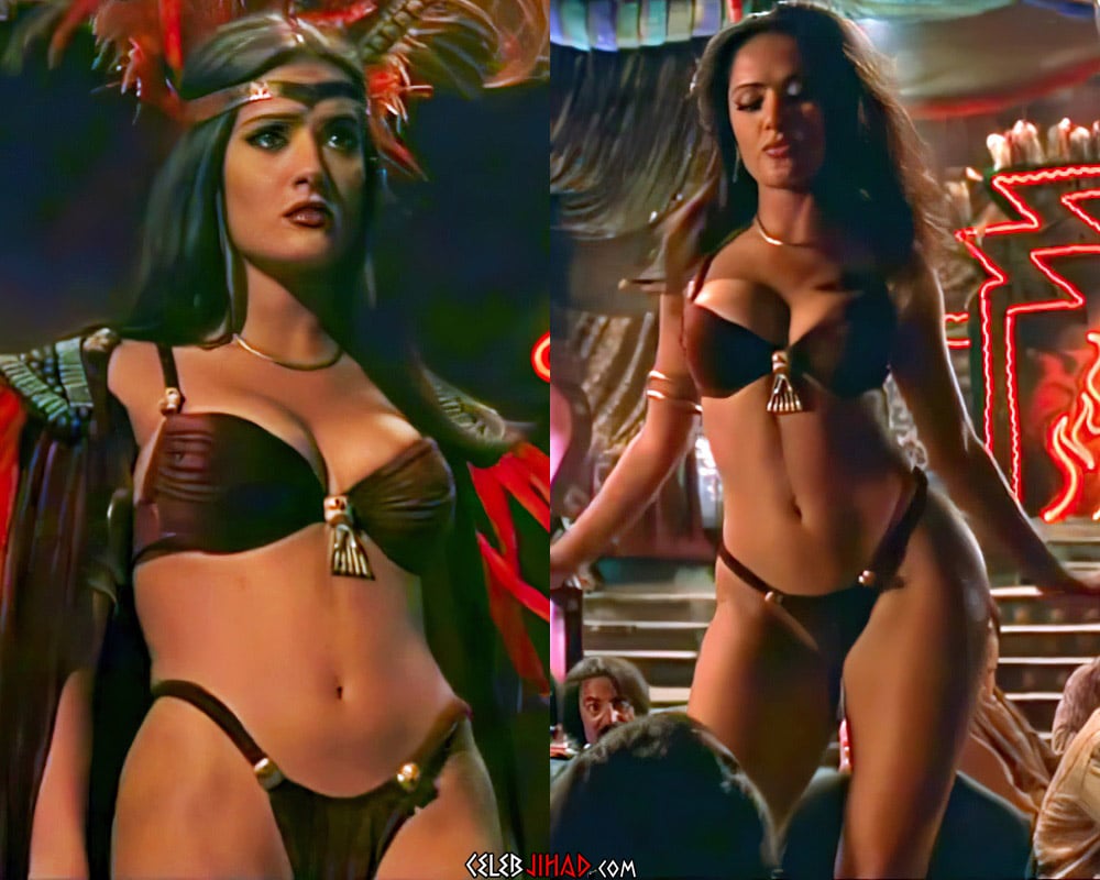 al einstien add salma hayek strip image